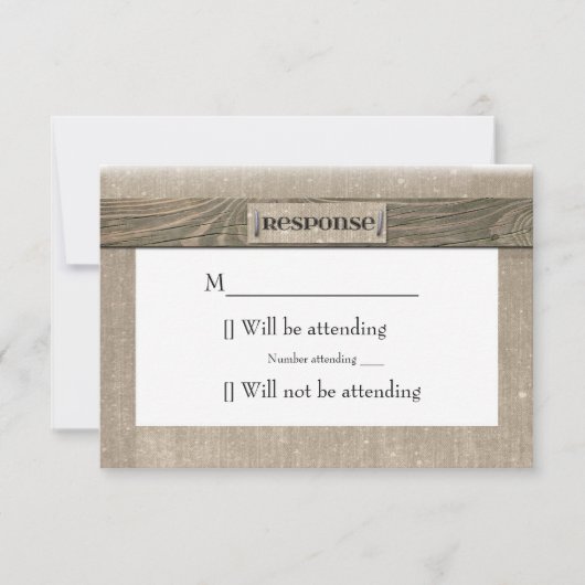木製キャンバス レスポンスカード (正面)