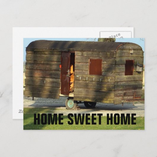 木製キャンパートレーラーポストカードホームスイートホーム ポストカード (正面/裏面)