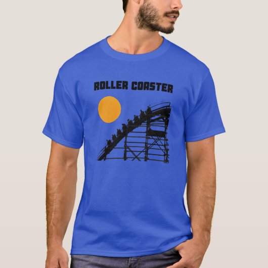 木製クラシックジェットコースター太陽 Tシャツ (正面)