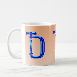 木製クランプブルー コーヒーマグカップ