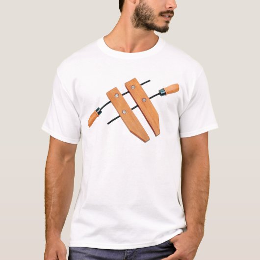 木製クランプ Tシャツ (正面)