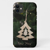 木製クリスマスツリーのIphoneケース Case-Mate iPhoneケース (裏面)