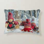 木製クリスマスフィギュア アクセントクッション (裏面)