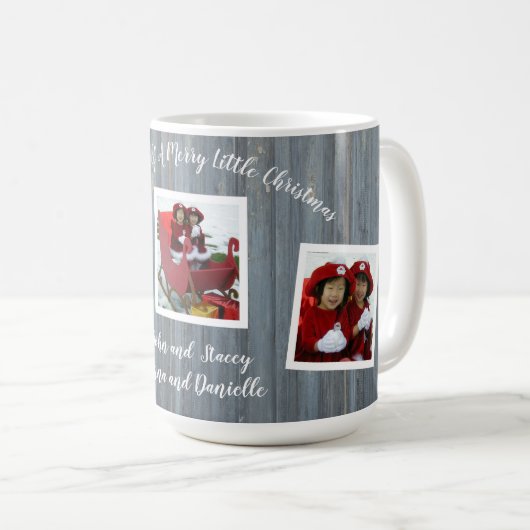 木製クリスマスマグ - 3 枚の写真 コーヒーマグカップ (正面右)
