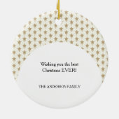 木製クリスマスロッキングホース セラミックオーナメント (裏面)