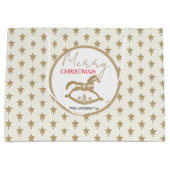 木製クリスマスロッキングホース ラージペーパーバッグ (正面)