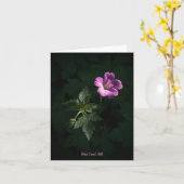 木製クレーンの請求書空白のノート/カード カード (黄色い花)