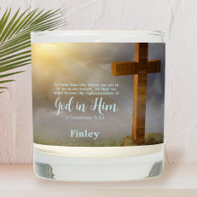 木製クロスバイブルパーソナライズされた詩