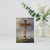 木製クロス聖なる書物、 経典バイブルブックマーク アドバイスカード (スタンド正面)