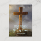 木製クロス聖なる書物、 経典バイブルブックマーク アドバイスカード (正面)