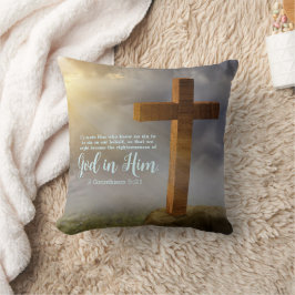 木製クロス聖なる書物、 経典両面 クッション