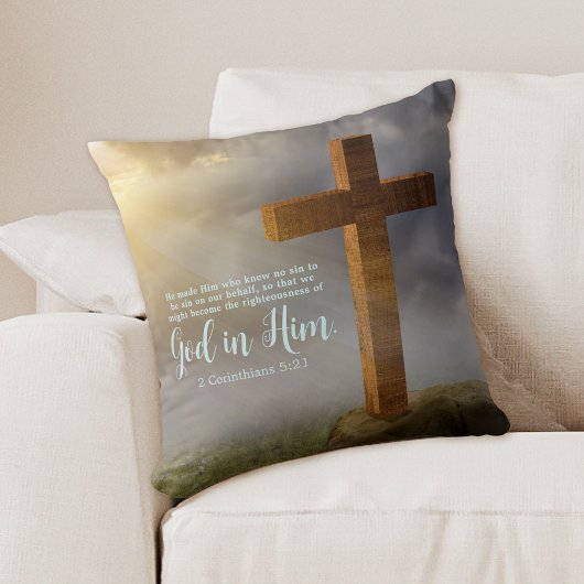 木製クロス聖なる書物、 経典 クッション