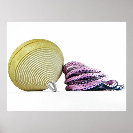 木製コマのポスター ポスター (正面)