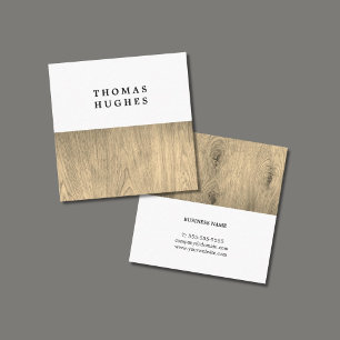 木製コンモダンエレガントサルタント スクエア名刺