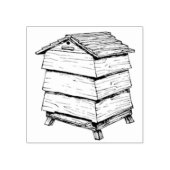 木製ゴム印 – ビーハイブ ラバースタンプ (インプリント)