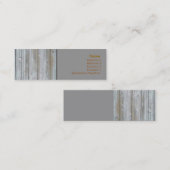 木製サイディング名刺 スキニー名刺 (正面/裏面)