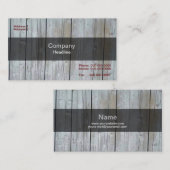 木製サイディング名刺 名刺 (正面/裏面)