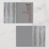 木製サイディング名刺 名刺 (正面/裏面)