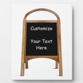 木製サンドイッチボード フォトプラーク (正面)