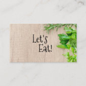 木製シェフボードケータリングレストラン 名刺 (正面)