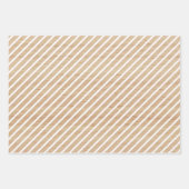 木製シンプルのストライプ水玉模様をチェックフェイクする ラッピングペーパーシート (正面)