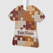 木製ジグソーパズル オーナメント (正面)