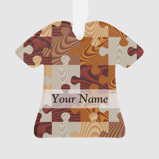 木製ジグソーパズル オーナメント (正面)