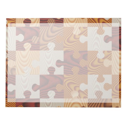 木製ジグソーパズル ノートパッド (正面)