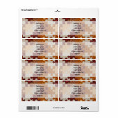 木製ジグソーパズル ラベル (フルシート)