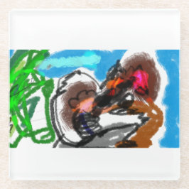 木製ジュエリー形箱 ガラスコースター