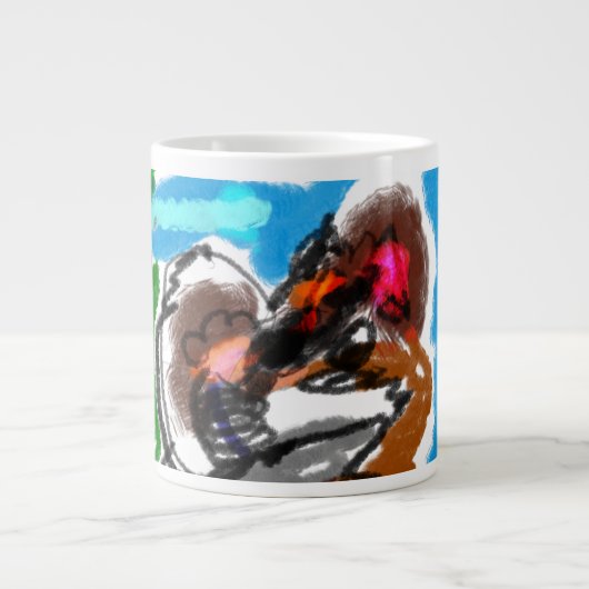 木製ジュエリー形箱 ジャンボコーヒーマグカップ (正面)