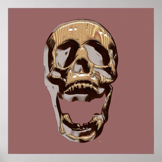 木製スカル ポスター (正面)