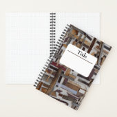 木製スクラップスパイラルノート ノートブック (内側)