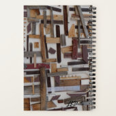 木製スクラップスパイラルノート ノートブック (裏面)