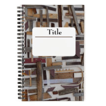 木製スクラップスパイラルノート