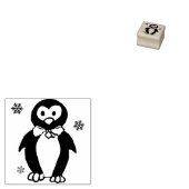 木製スタンプ – ペンギン ラバースタンプ (押印)