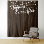 木製ストリングライト ウェディングバックドロップ タペストリー (インサイチュ)