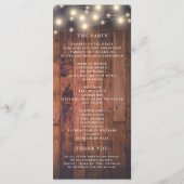 木製ストリングラ結婚イト プログラム (裏面)