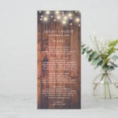 木製ストリングラ結婚イト メニュー (スタンド正面)