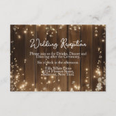 木製ストリ素朴ングライトホワイトフローラ披露宴 エンクロージャーカード (裏面)