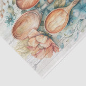 木製スプーンのフローラ分離 薄葉紙 (詳細)