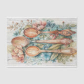 木製スプーンのフローラ分離 薄葉紙 (正面)