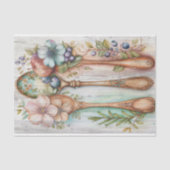 木製スプーンのフローラ分離 薄葉紙 (正面)