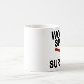 木製スプーンの生存者 コーヒーマグカップ (中央)