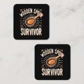 木製スプーンの生存者 スクエア名刺 (正面/裏面)