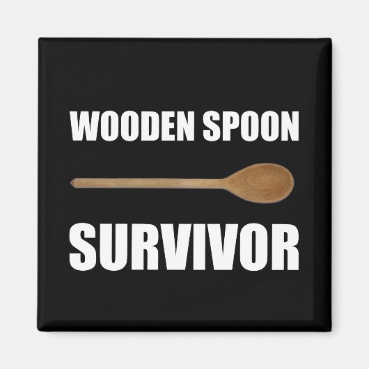 木製スプーンの生存者 マグネット (正面)