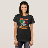 木製スプーンの生存者 Tシャツ (正面フル)