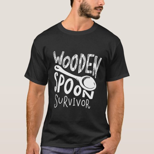 木製スプーンの生存者 Tシャツ (正面)