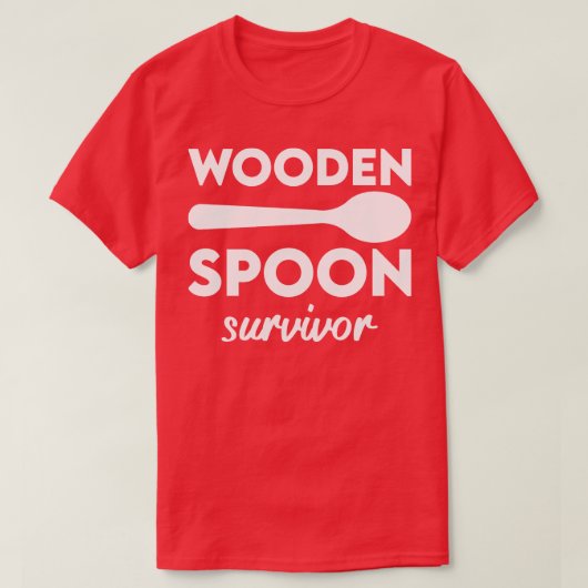 木製スプーン生存者11 Tシャツ (デザイン正面)