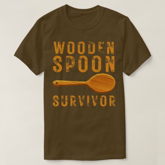 木製スプーン生存者11 Tシャツ (デザイン正面)